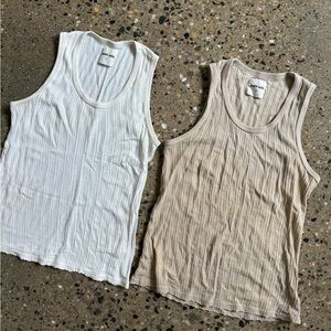 Set of 2 Rudy Jude Pointelle Tanks